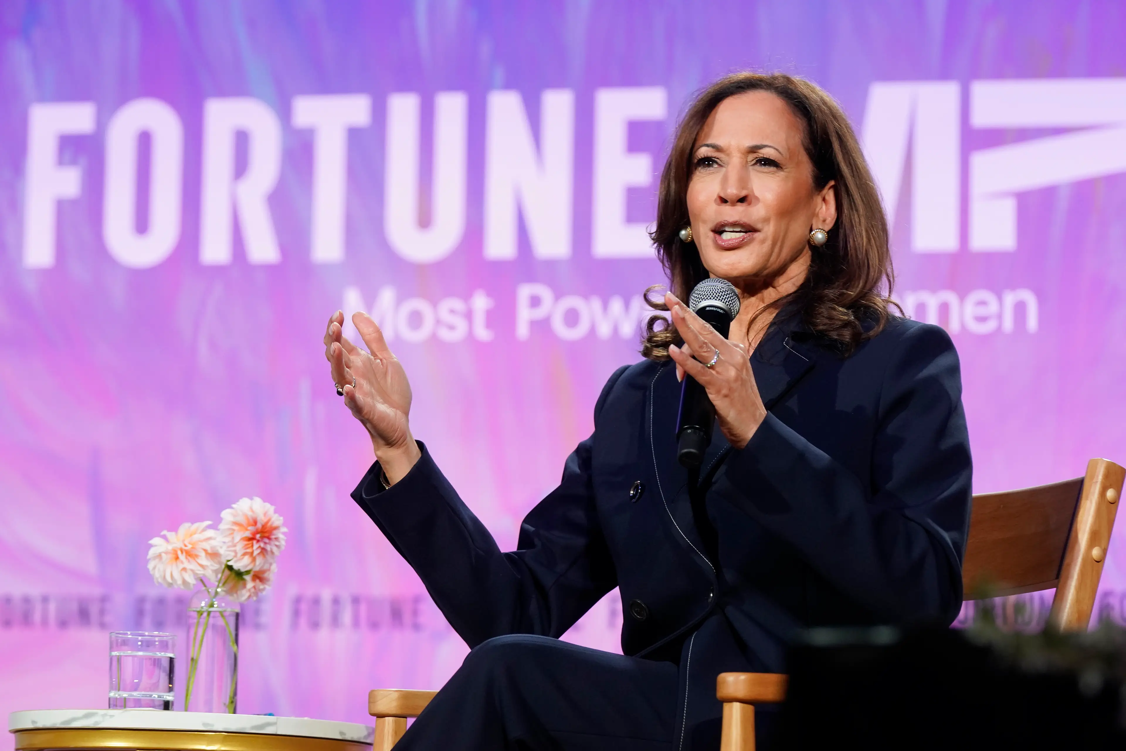 Kamala Harris was quickly endorsed by many of her colleagues (Leigh Vogel/Getty Images for Fortune Media)