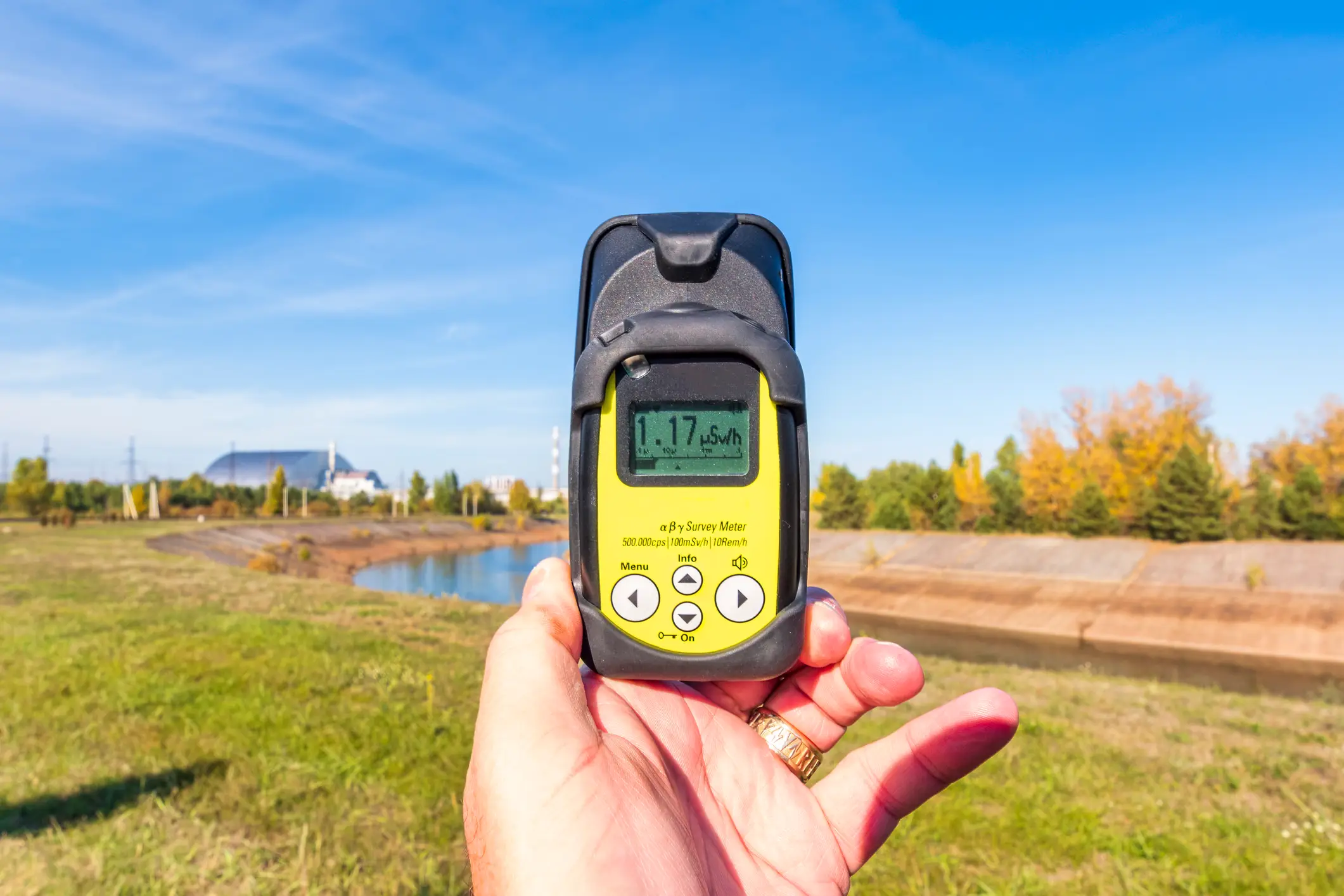 A Geiger counter helps to measure radiation (Getty)