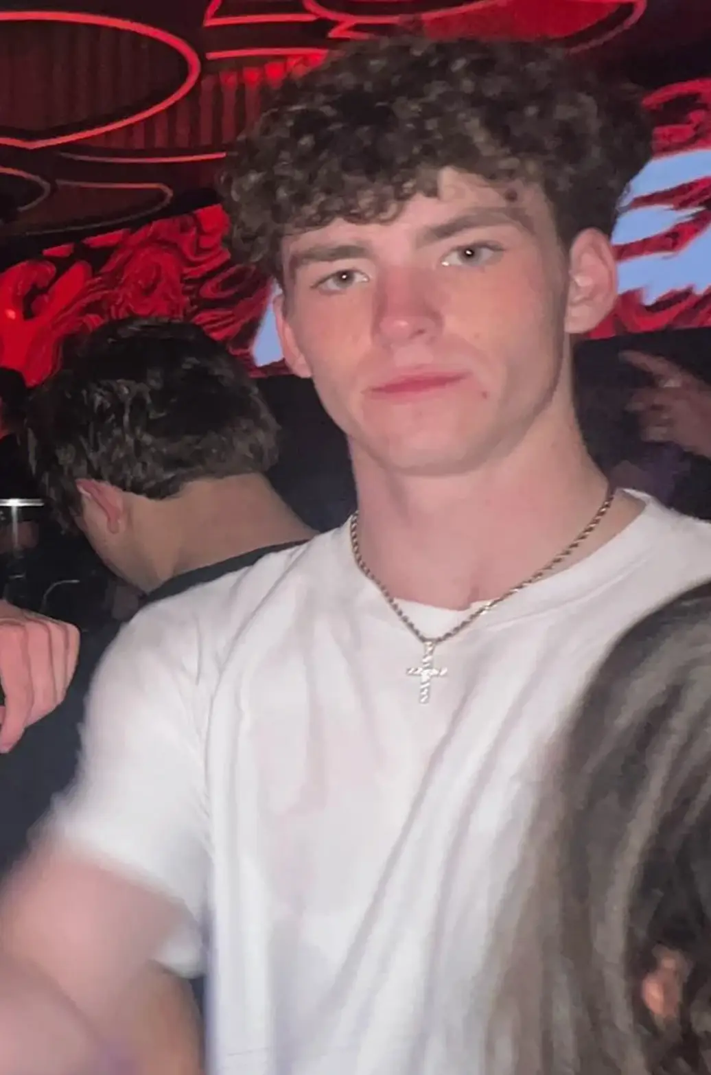 James Gracey was last seen wearing a white shirt, rhinestone necklace, and dark pants (Gracey Family)