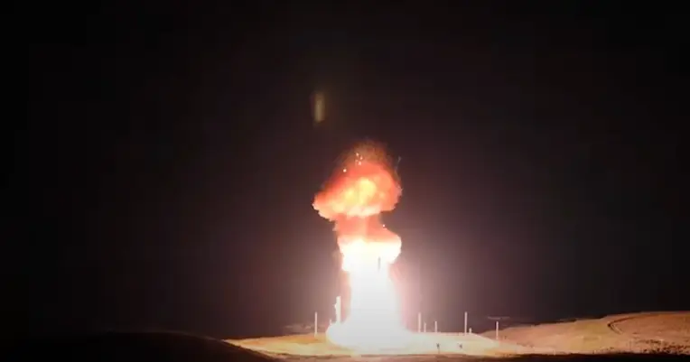 The ICBM from California on February 19 (YouTube/@VideoFromSpace)