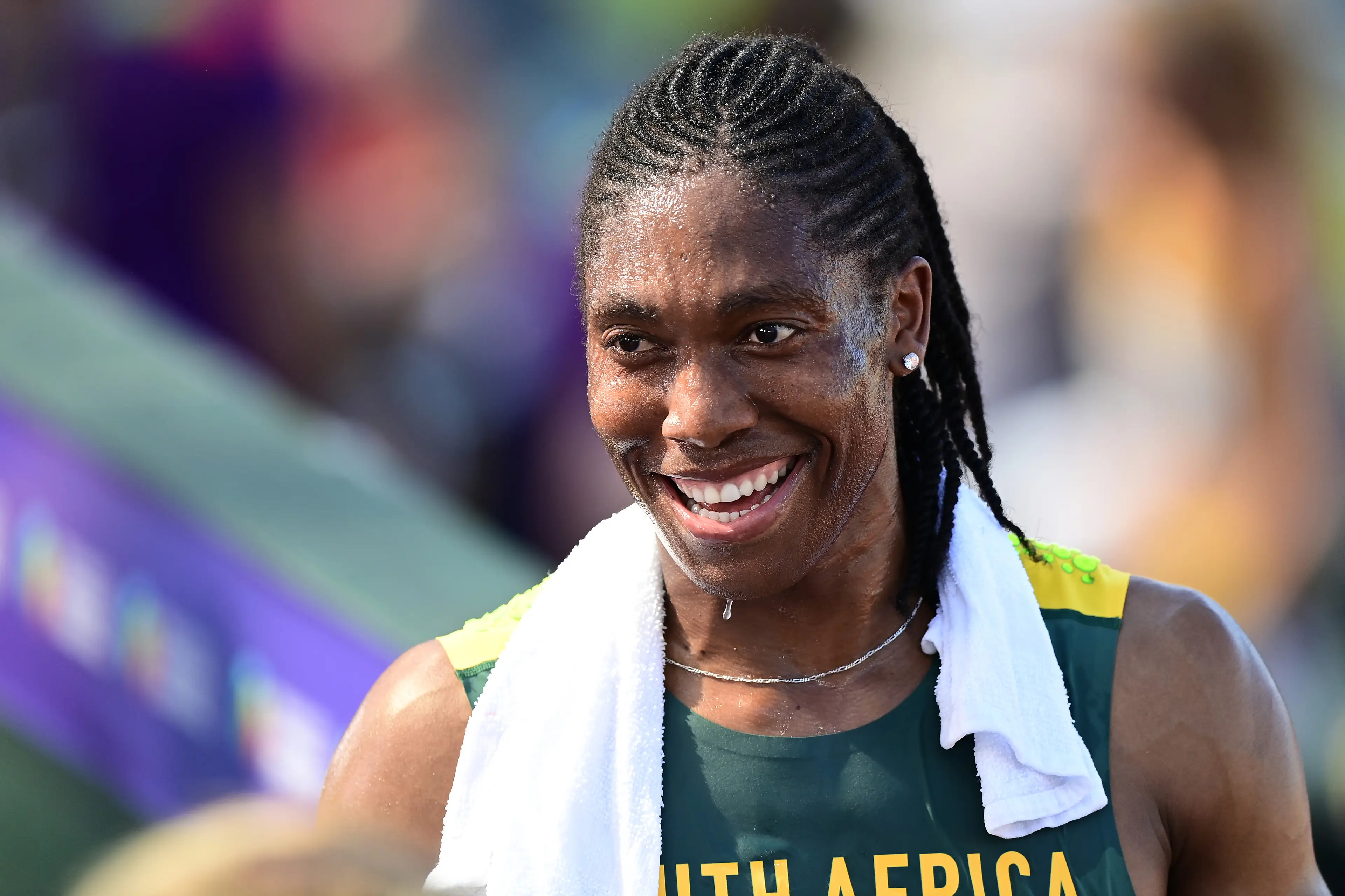 Caster Semenya is one of the most notable athletes with DSD who dealt with controversial rulings. (Hannah Peters/Getty Images for World Athletics)