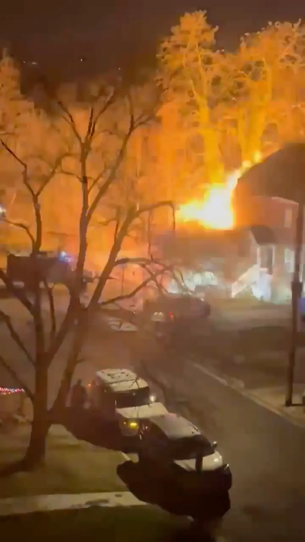 The explosion completely destroyed the house.