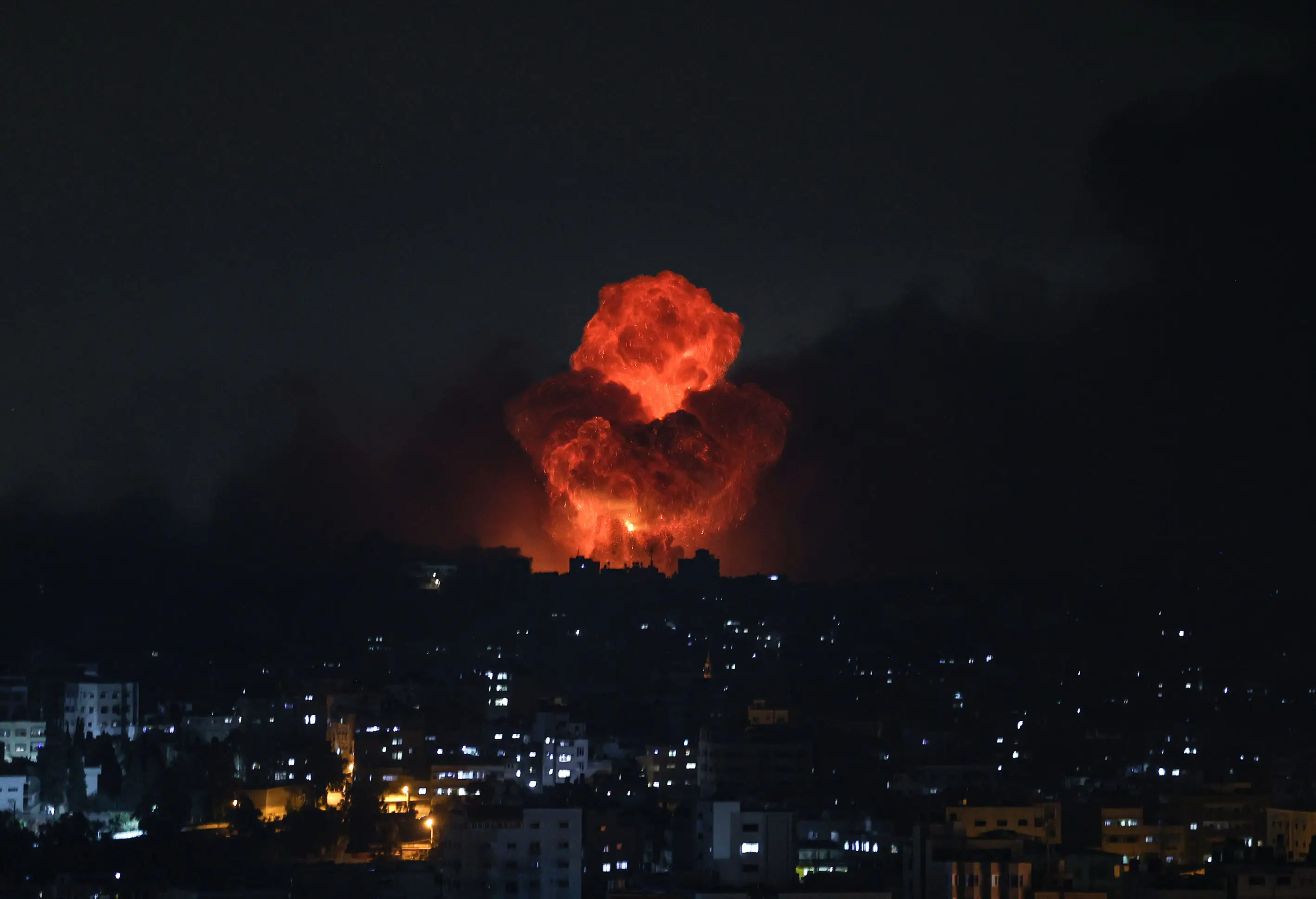 Airstrikes in Gaza.