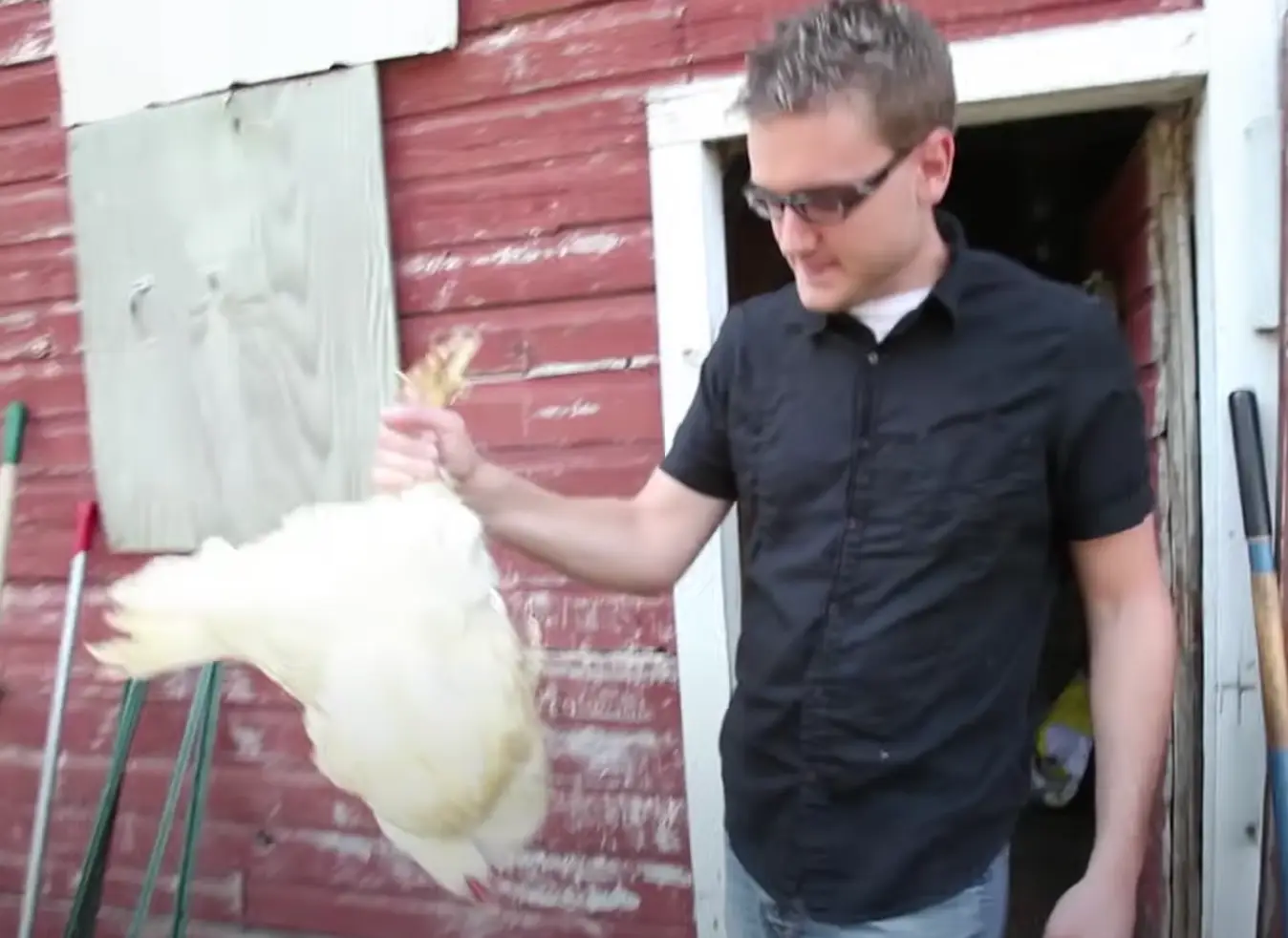 George really committed to the task.