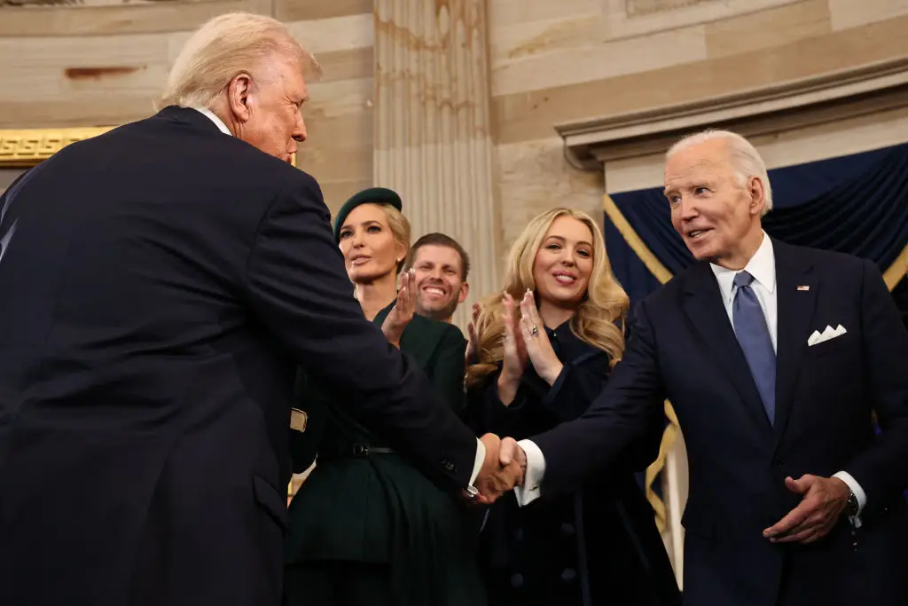 Former president Joe Biden 'commended' Donald Trump for helping broker a ceasefire on the Gaza Strip (CHIP SOMODEVILLA/POOL/AFP via Getty Images)