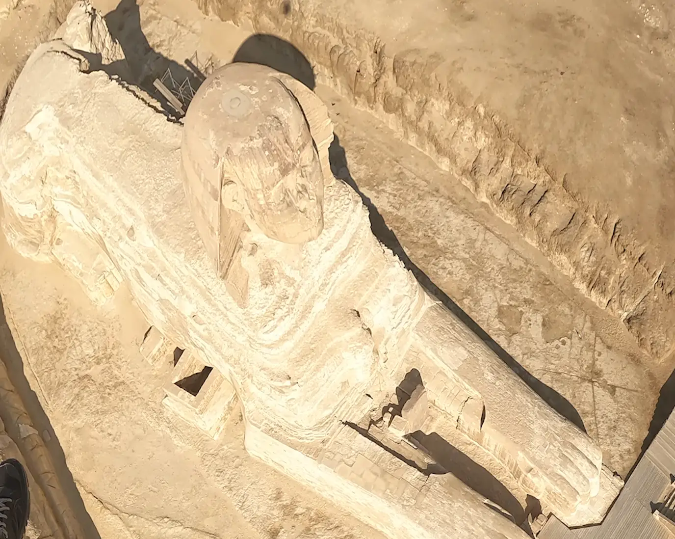 Terzis got permission to fly over the landmarks.