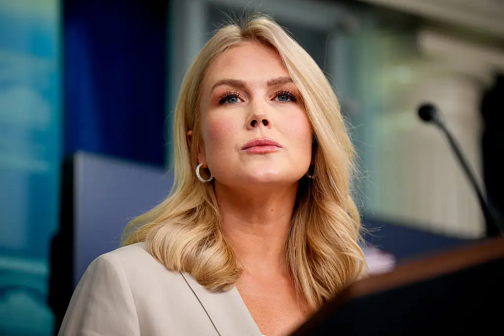 The account impersonating Leavitt claims to be a parody account (Andrew Harnik/Getty Images)