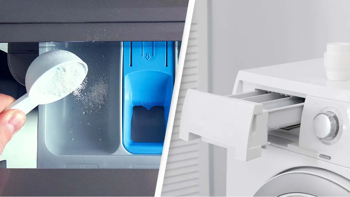 People are only just now discovering what the different washing machine trays are for