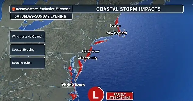 The storm will affect large parts of the US (Accuweather)