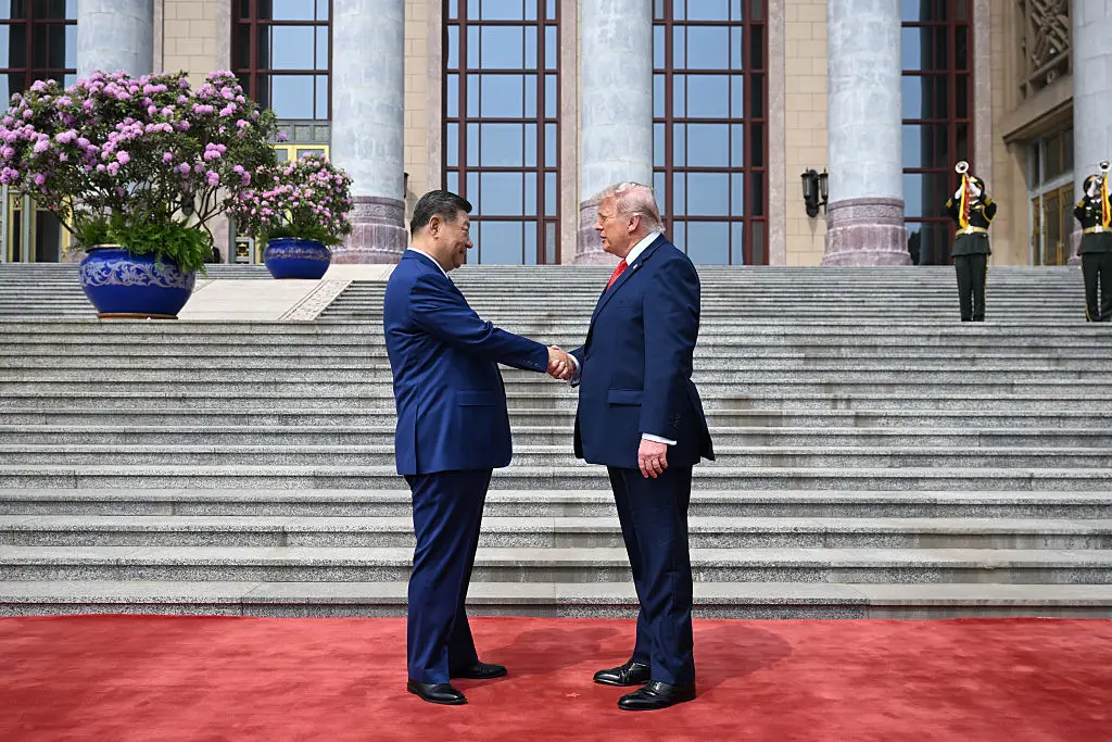 Donald Trump met with Xi Jinping in China (Photo by Kenny Holston-Pool/Getty Images)