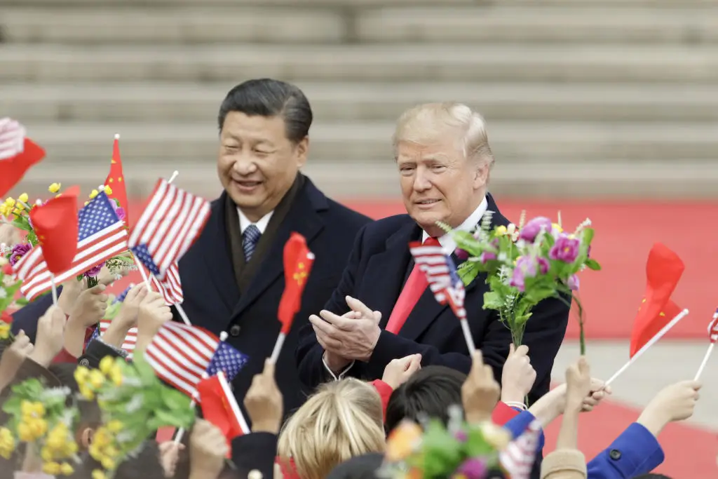 Donald Trump and Xi Jinping have been butting heads over tariffs for weeks (Qilai Shen/Bloomberg via Getty Images)