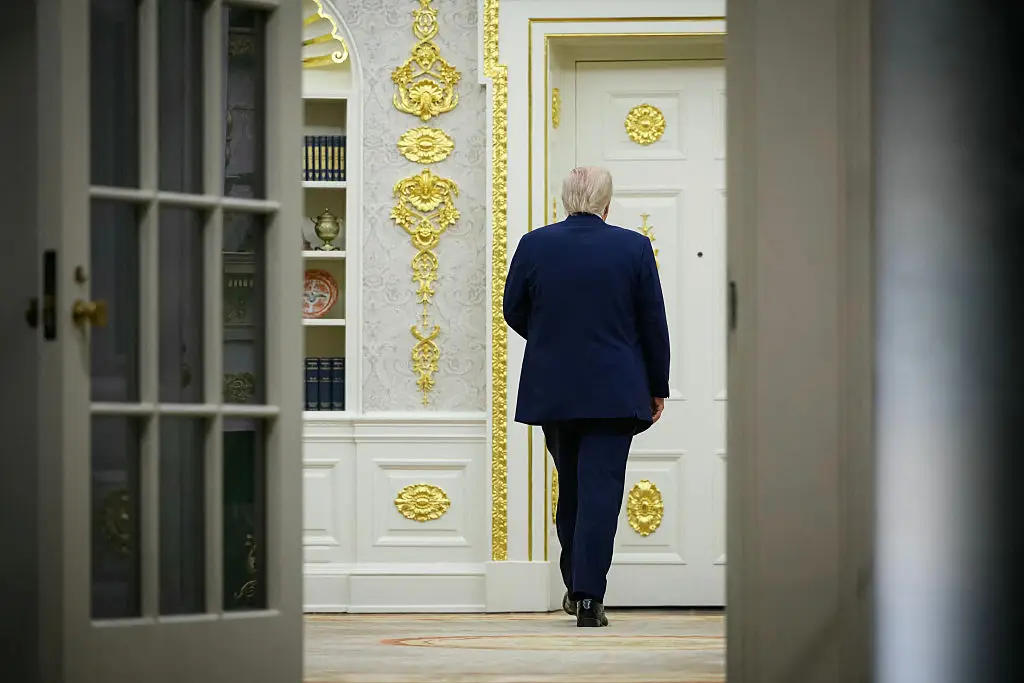 The White House claims the gold represents the 'golden age of America' under Trump's leadership (MANDEL NGAN/AFP via Getty Images)