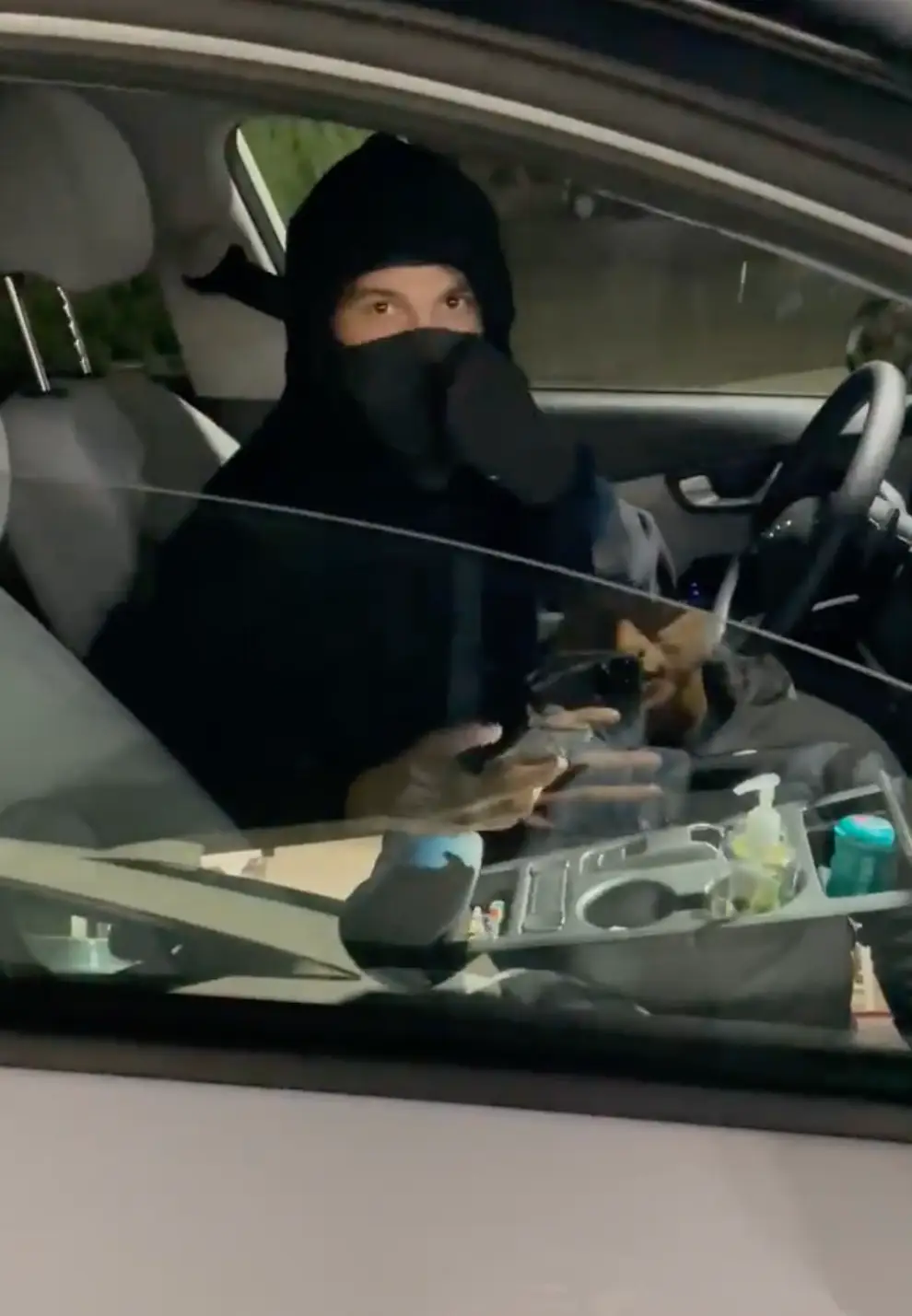 The man identified himself as Brandon Collado.