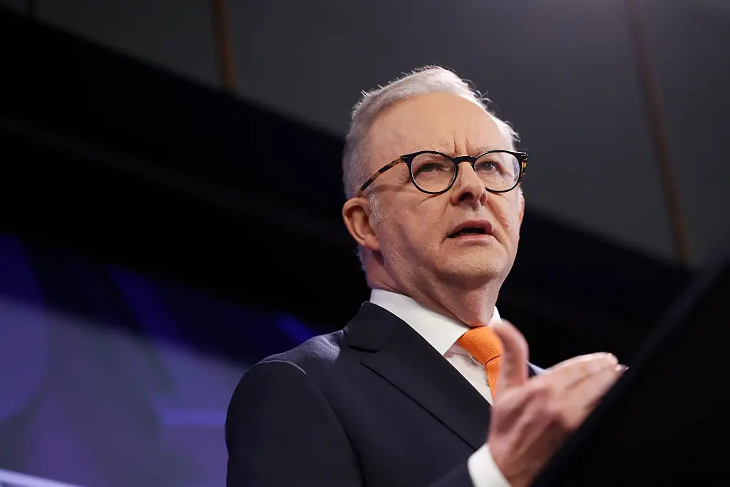 Anthony Albanese said Australia doesn't want escalation and a full-scale war (Hilary Wardhaugh/Bloomberg via Getty Images)