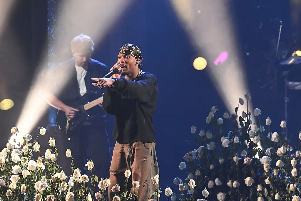 d4vd performing as a musical guest on The Late Show with Stephen Colbert in April 2025 (Getty Images)