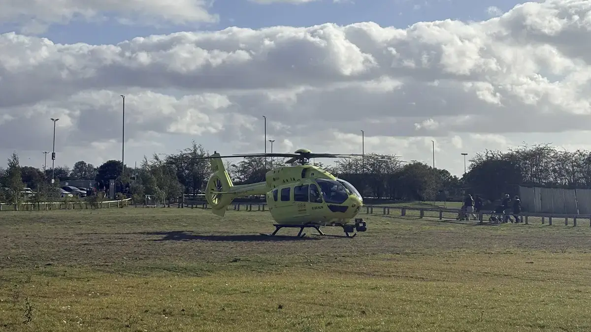 Yorkshire Ambulance Service sent two land ambulances, the Yorkshire Air Ambulance and a doctor to the park on Saturday, October 10. (