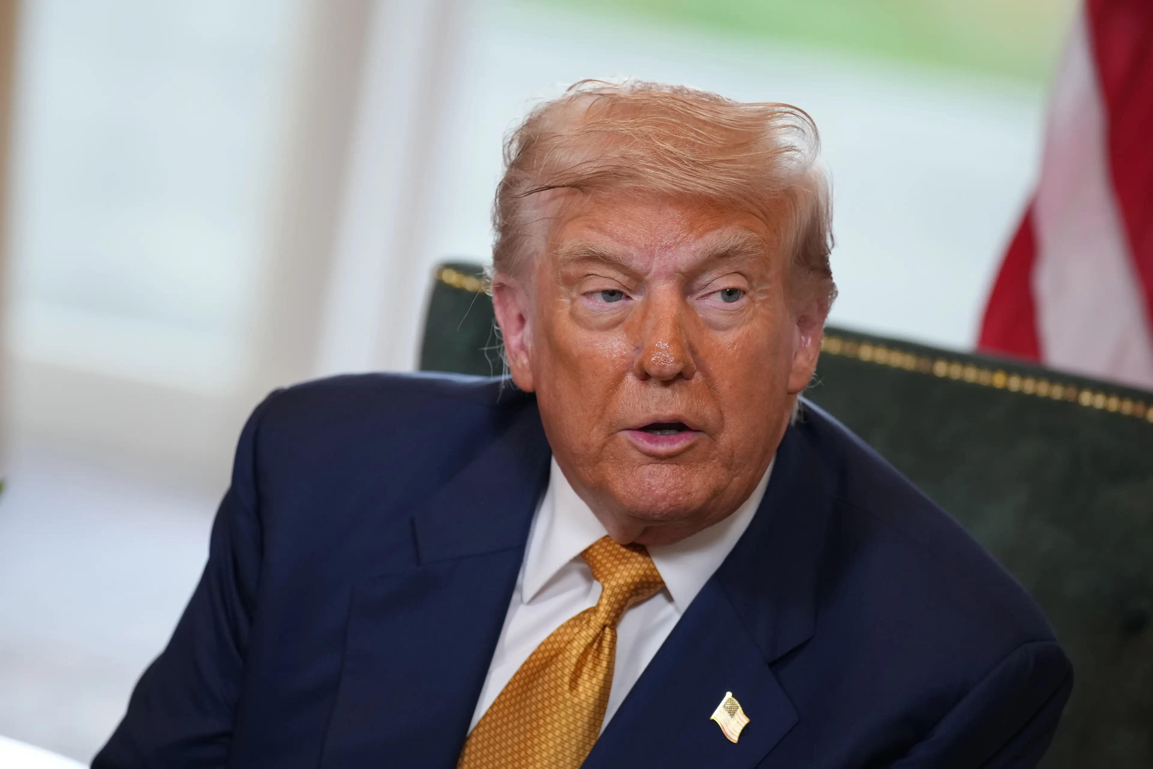 Trump has explained why the friendship finished (Andrew Harnik/Getty Images)