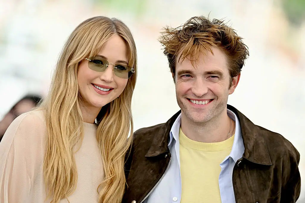 Jennifer Lawrence revealed how she asked her 'Die My Love' co-star Robert Pattinson to spill the tea on the cheating scandal (Lionel Hahn/Getty Images)