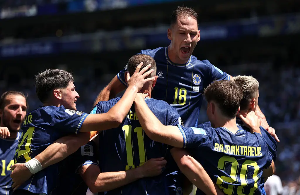 "The next round, Team USA will play Bosnia next Wednesday and one thing about Bosnia, I could not point out where it is on a map," Velez said. (Photo by Stu Forster/Getty Images)