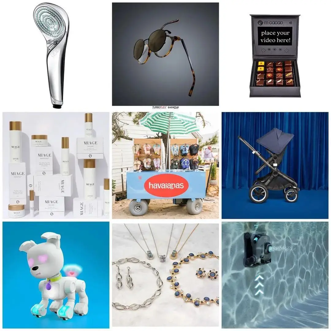 Just a few of the items inside the swag bags.