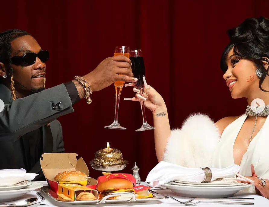 Cardi's face tattoo honours her son, Wave.