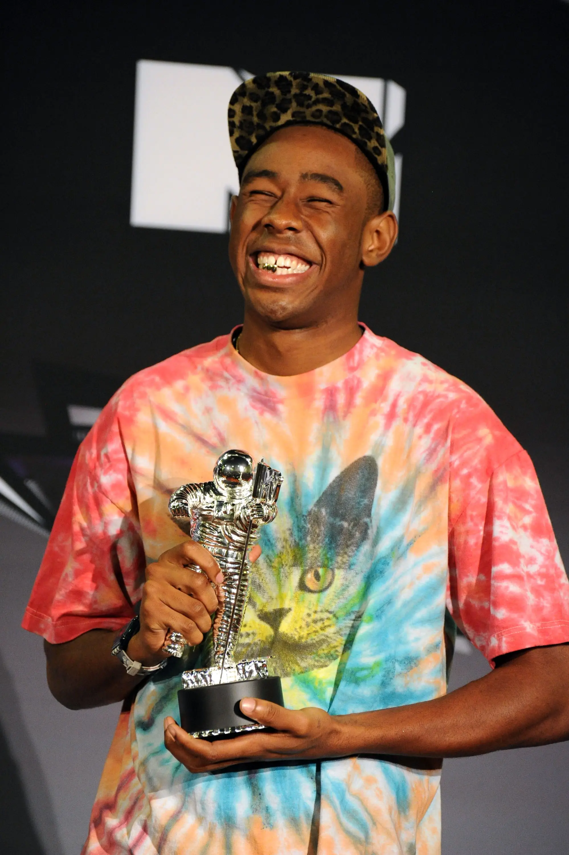 Tyler, The Creator pictured at the 2011 VMAs after his Best New Artist win (Steve Granitz/WireImage)