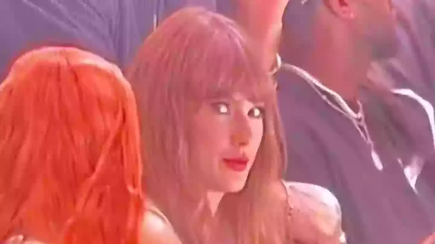 The 'Bad Blood' singer was booed when she appeared on the Jumbotron (NBC)