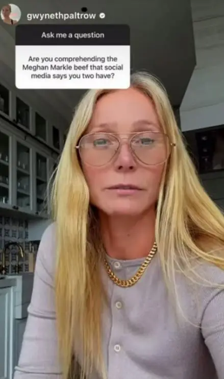 Gwyneth has hit back at rumors of a feud with Meghan Markle (Instagram/gwynethpaltrow)