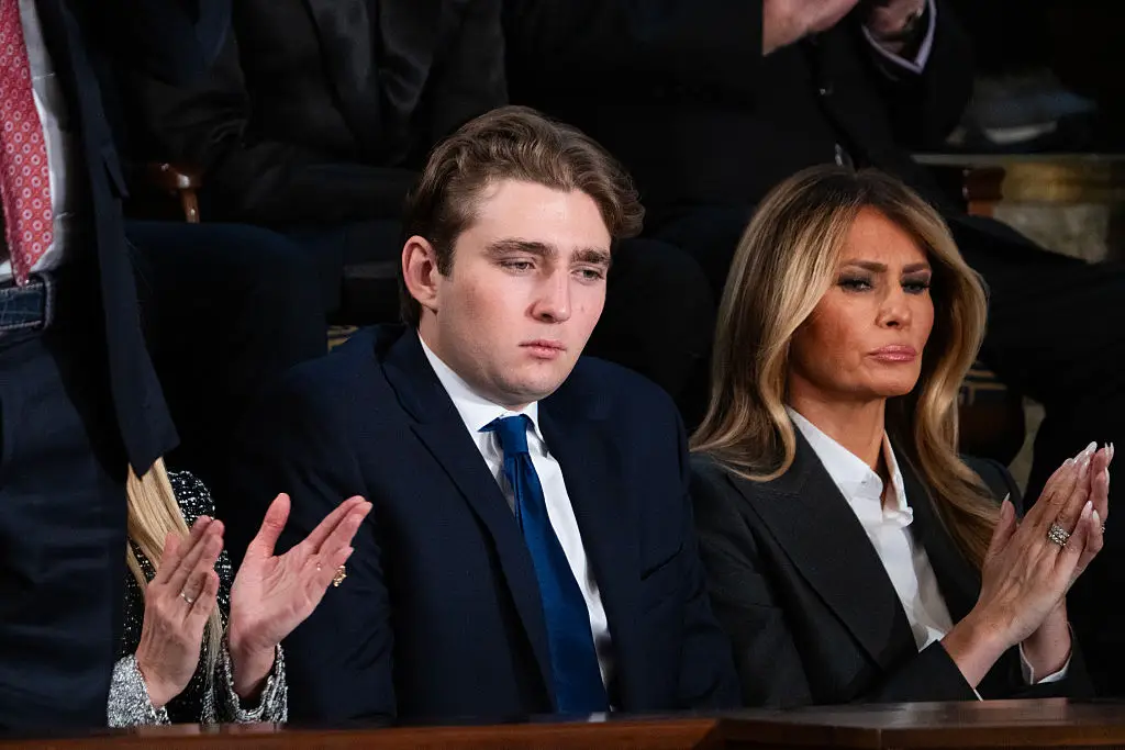 Melania opened up about her relationship with her son in a rare interview (Tom Williams/CQ-Roll Call, Inc via Getty Images)