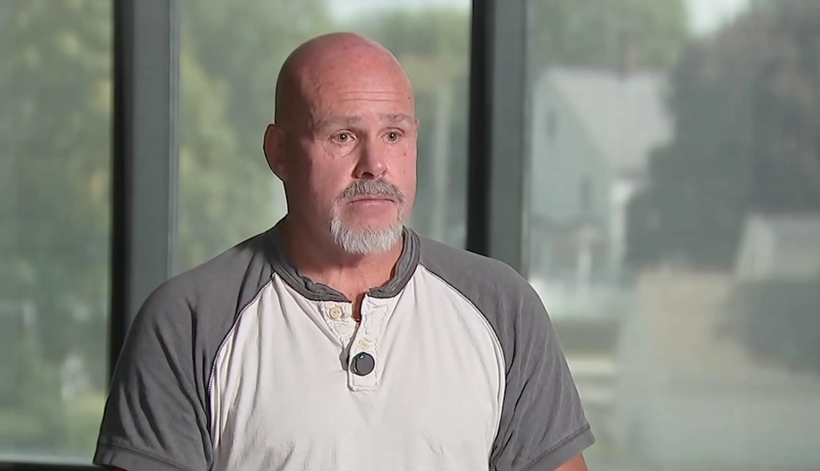 Ed Gillen began to lose his vision in May last year and within weeks he was completely blind (YouTube/Boston 25 News)