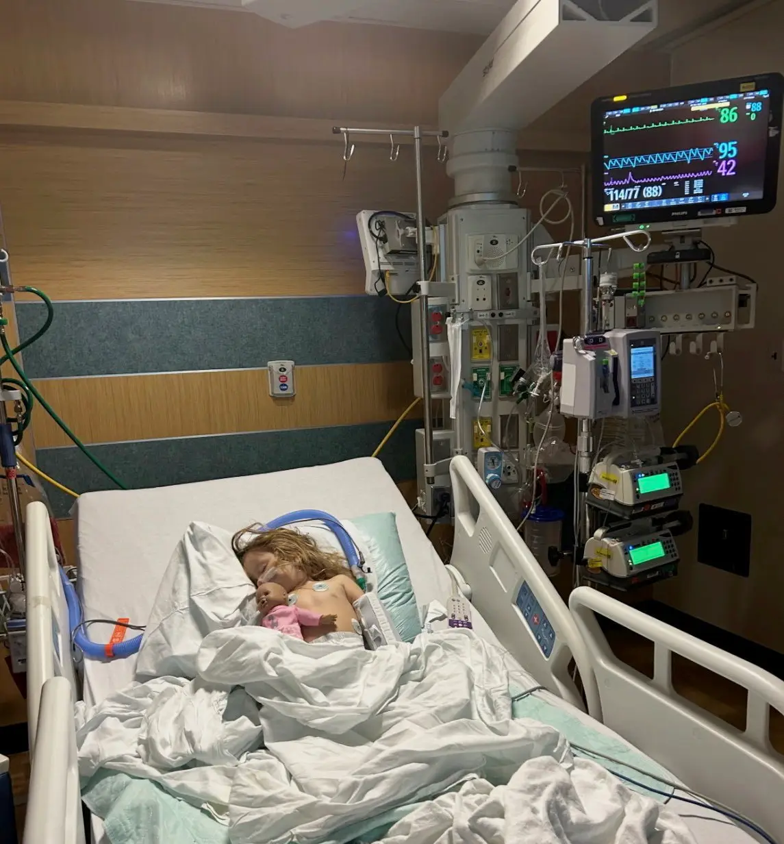 Destiny's daughter became seriously unwell (SWNS)