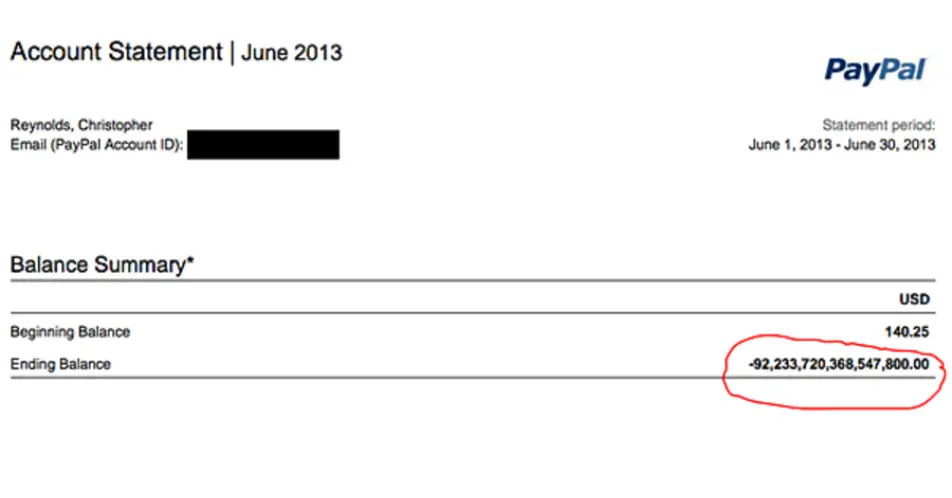 Chris experienced a glitch in his PayPal account.