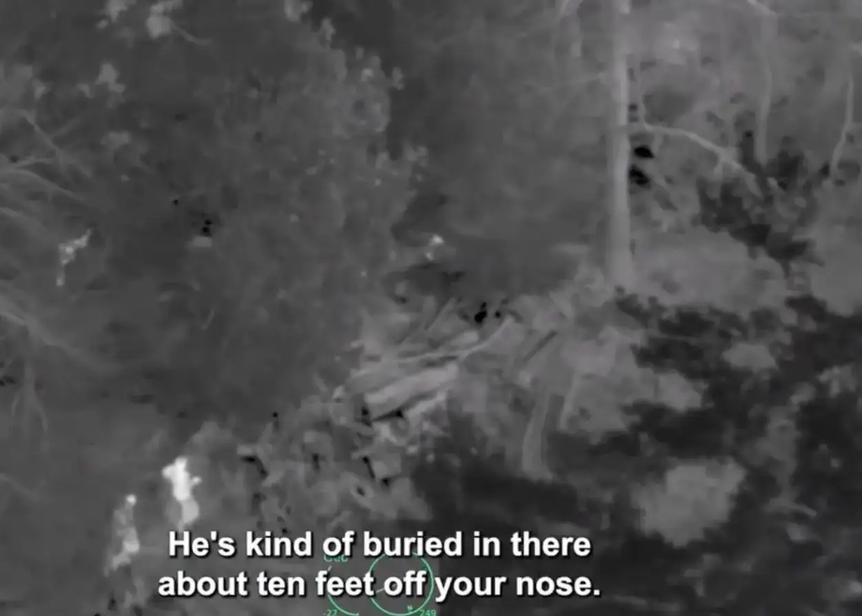 The footage shows the inmate being located. (Michigan State Police/Facebook)
