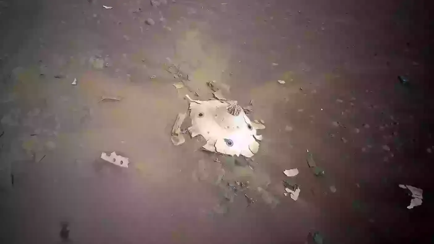 NASA’s Ingenuity helicopter captured 'otherworldly' wreckage on Mars’ surface before dramatically crash landing