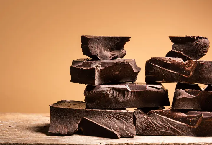 Two to four squares our small squares, of chocolate per week showed the greatest health benefits (Getty Stock Images)