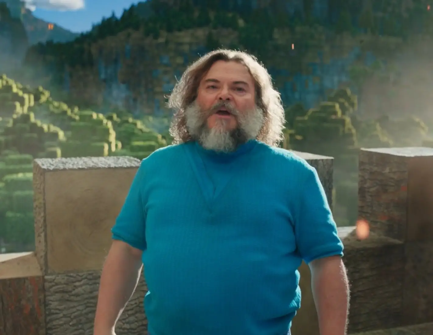 Jack Black will play 'Steve', the main character of the Minecraft games. (Warner Brothers)