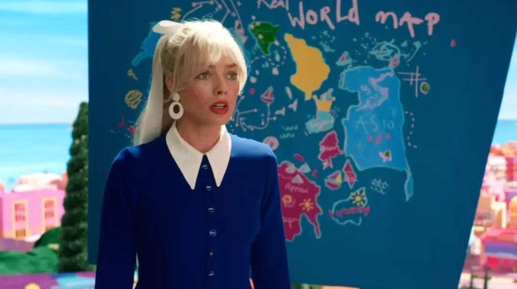 The map shown in the background of one scene got the film banned in Vietnam.