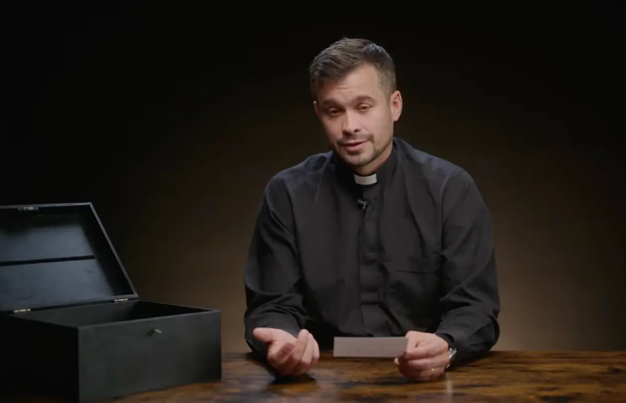 The expert revealed that the exorcism rite is included in baptisms (YouTube/LADbible Stories)