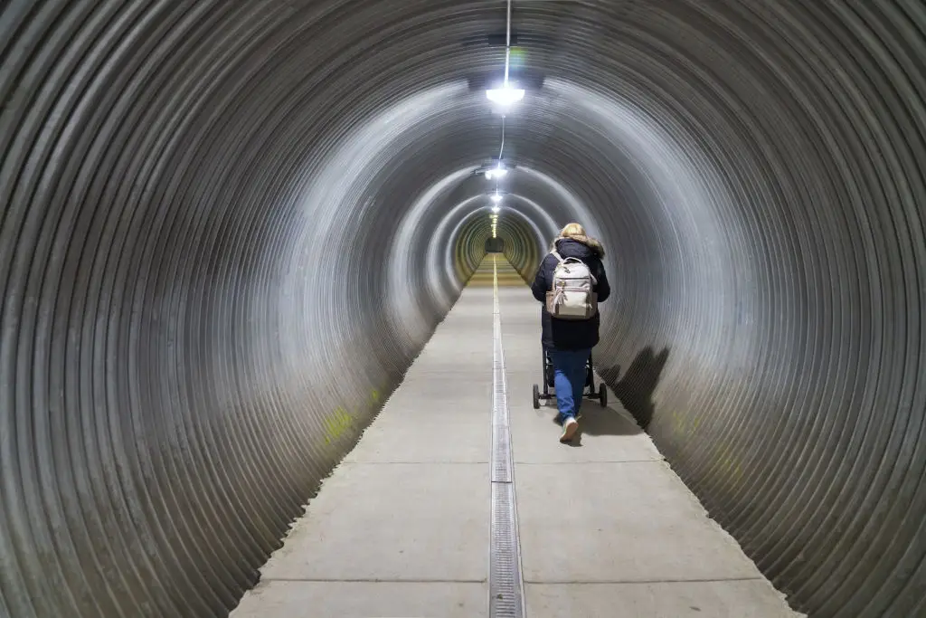 The town has a network of tunnels underground. (Hasan Akbas/Anadolu via Getty Images)