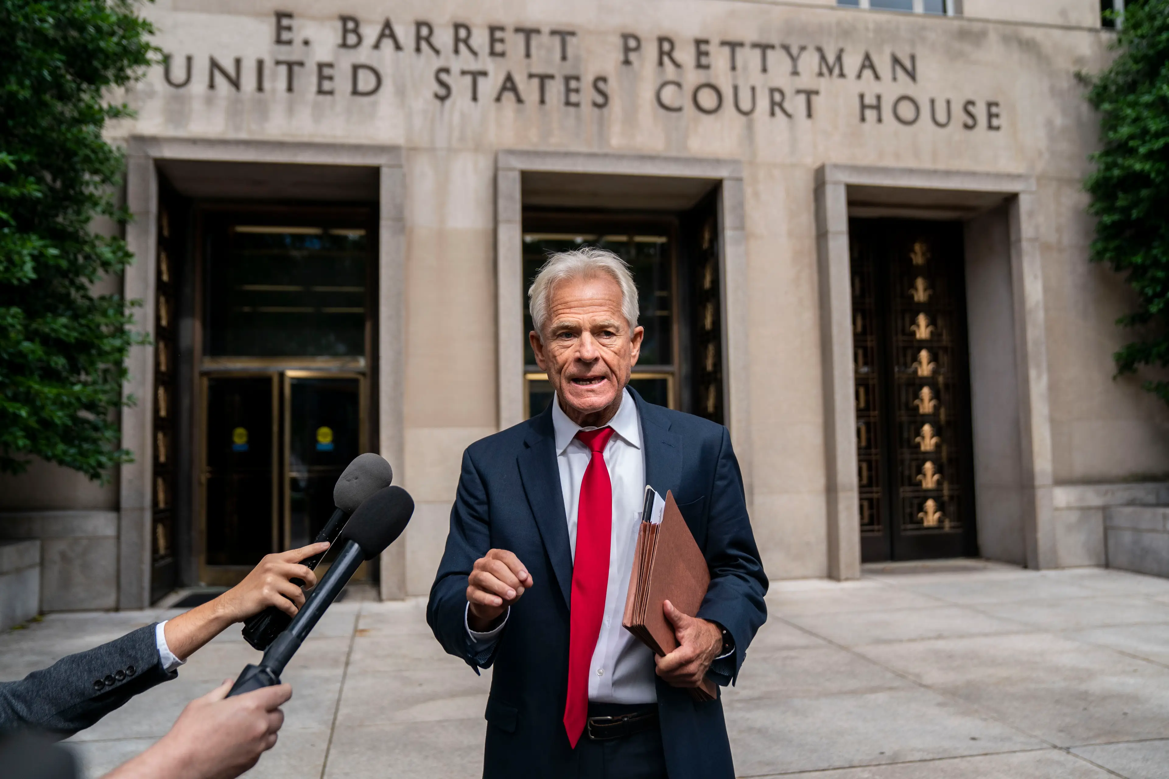 Peter Navarro has reportedly discussed rethinking the border between Canada and the US (Kent Nishimura / Los Angeles Times via Getty Images)