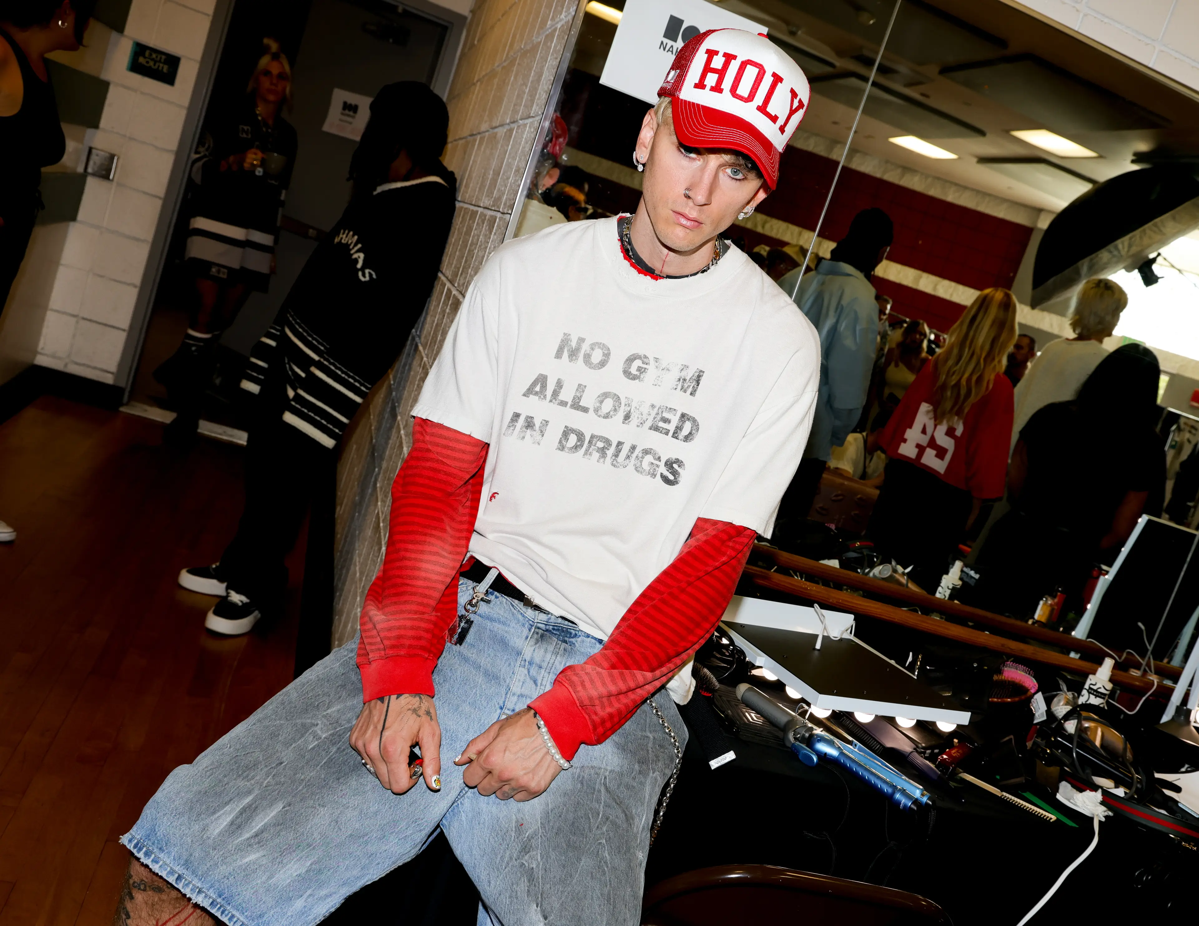 Machine Gun Kelly said his daughter's words were heartbreaking.(River Callaway/WWD via Getty Images)