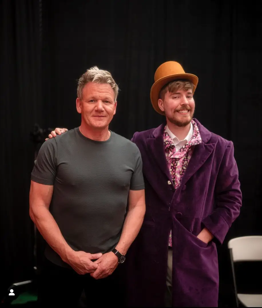 MrBeast with Gordon Ramsay.