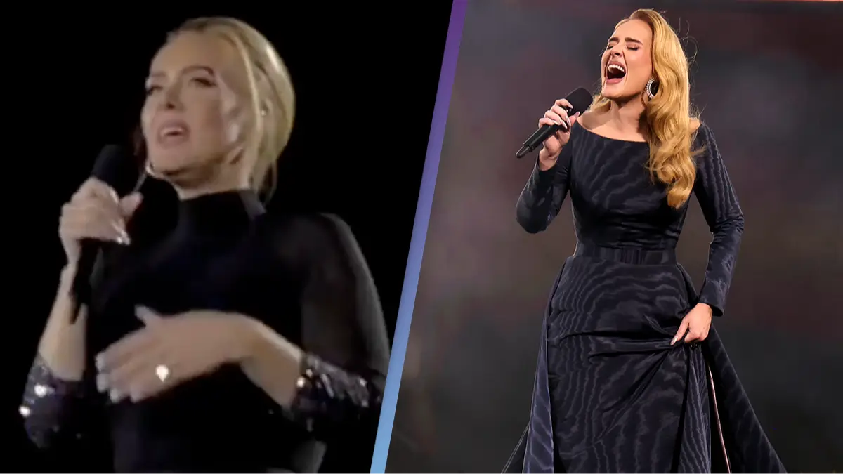 Twitter/@adeledrinkswine /Getty/Kevin Mazur