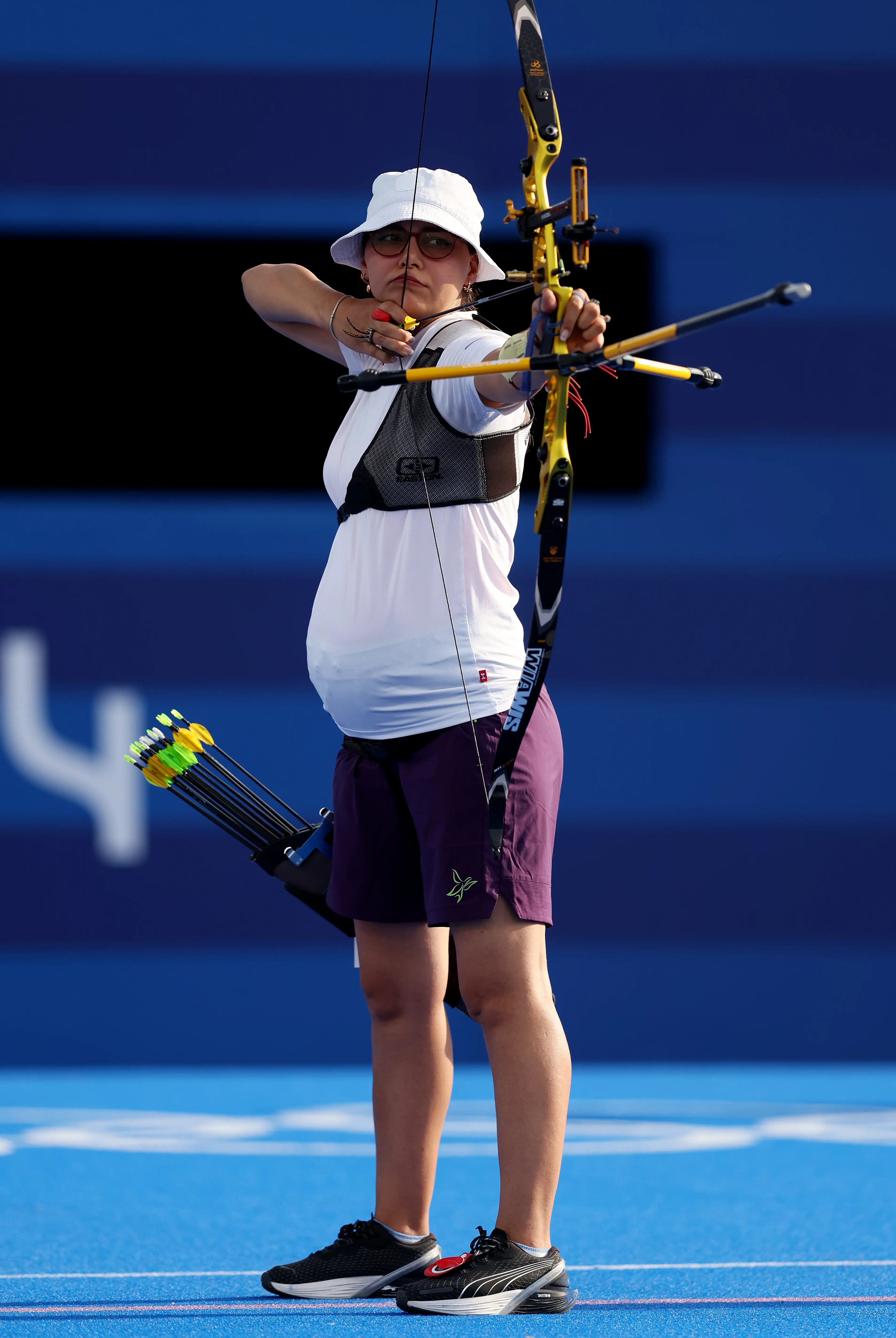 Yaylagul Ramazanova competed in the archery. (Julian Finney/Getty Images)