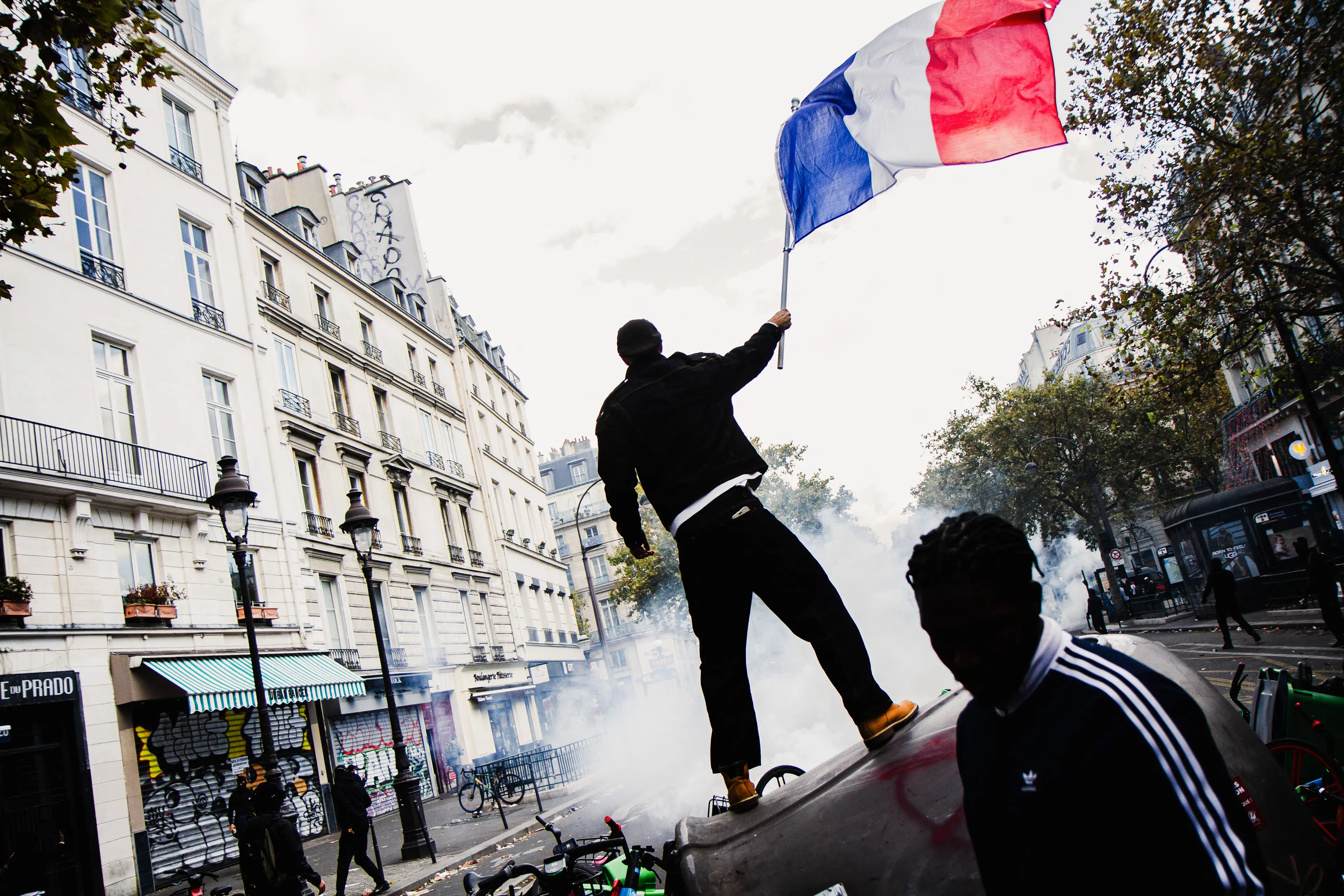The unrest started on Saturday, October 17 (Amaury Cornu / Hans Lucas / AFP via Getty Images)
