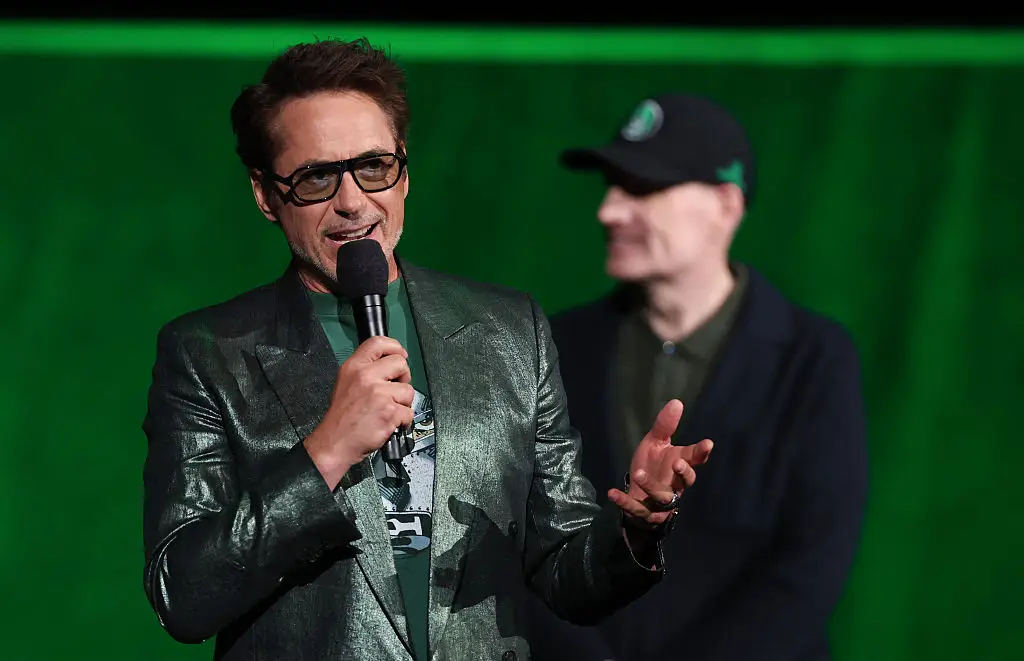 Robert Downey Jr returns in Avengers: Doomsday later this year (Photo by VALERIE MACON / AFP via Getty Images)