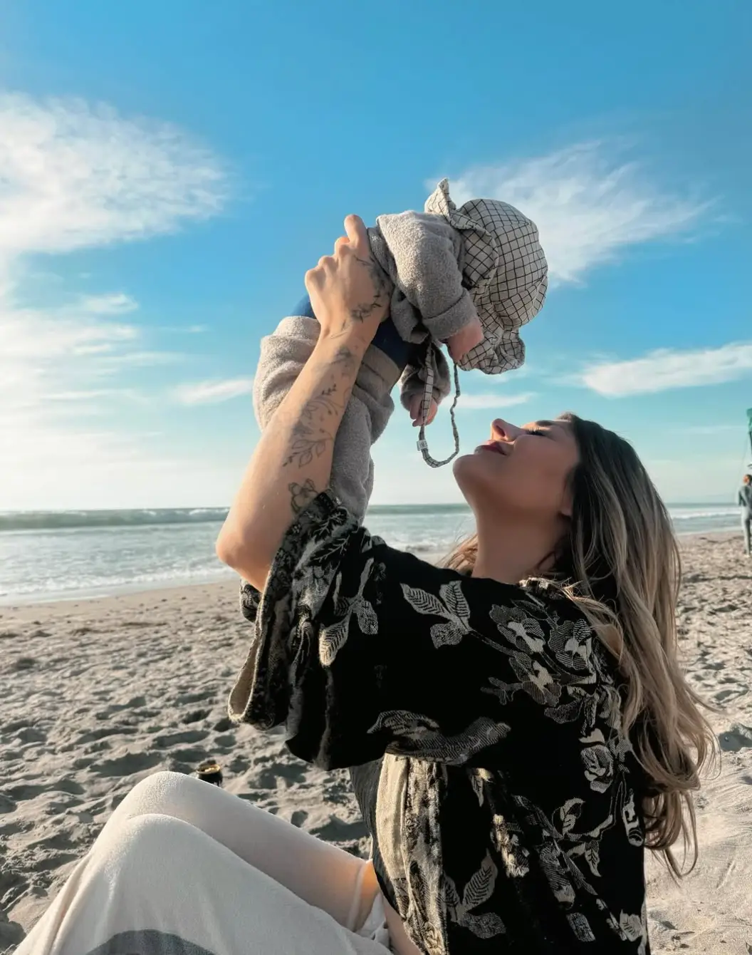 Frances Bean Cobain with her son, Ronin Walker Cobain Hawk (Instagram/TheSpaceWitch)