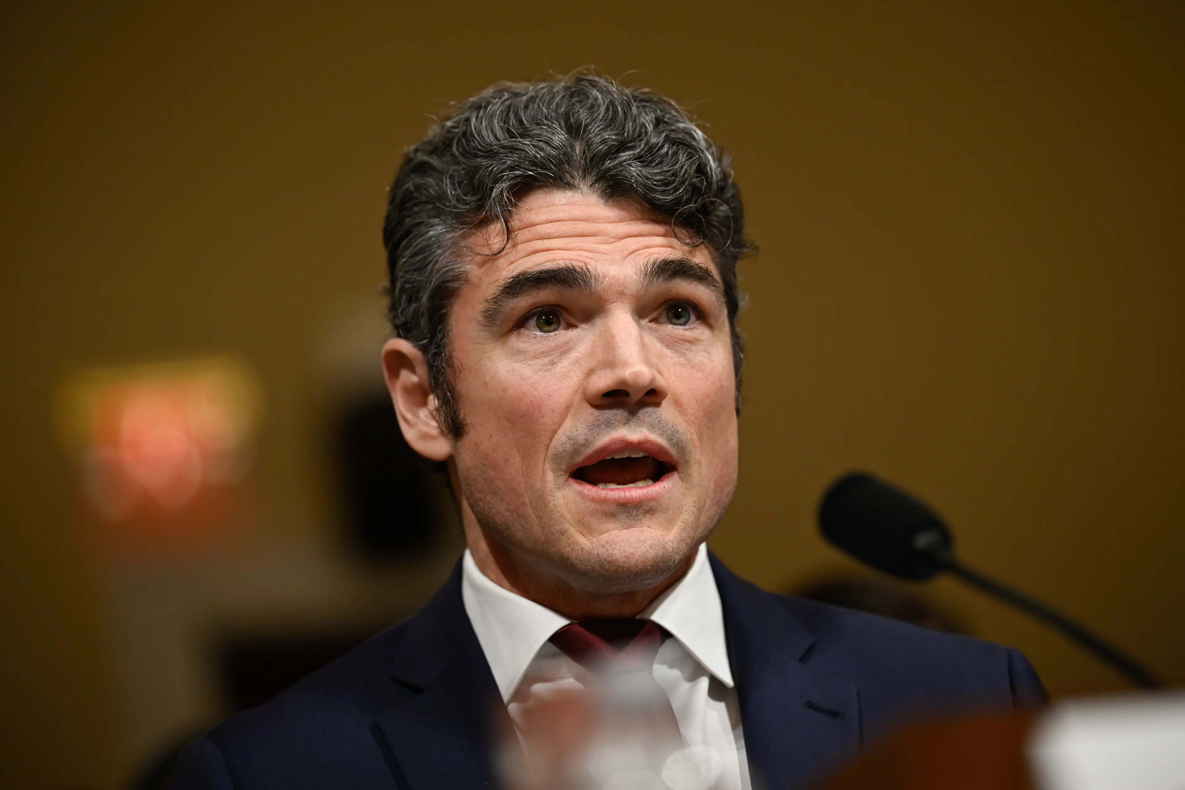 Joe Kent testified before Congress on 'worldwide threats' faced by the US in December, without mentioning Iran's alleged nuclear weapons program (Daniel Heuer/Bloomberg via Getty Images)