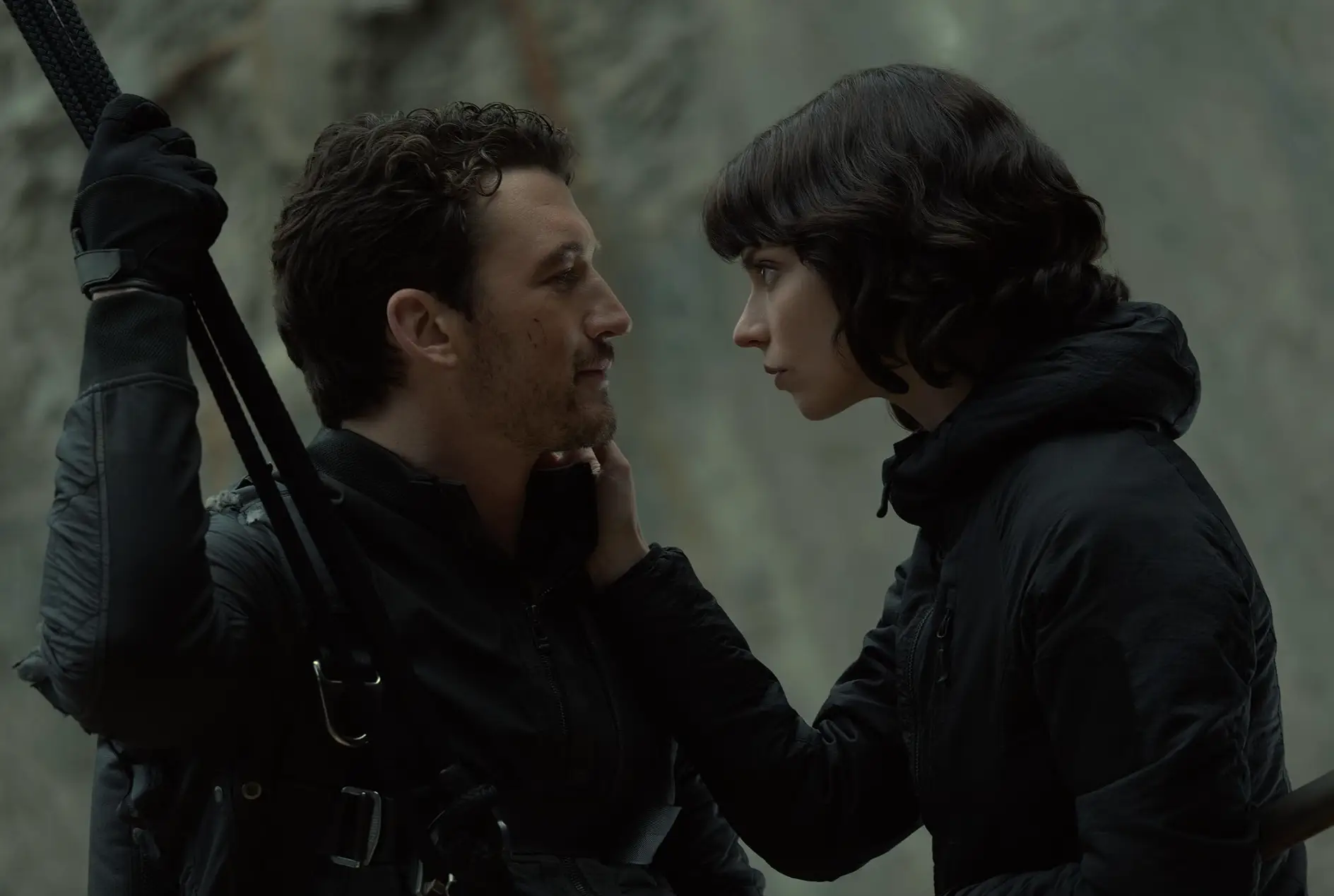 Teller stars alongside Anya Taylor-Joy in The Gorge (Apple TV)