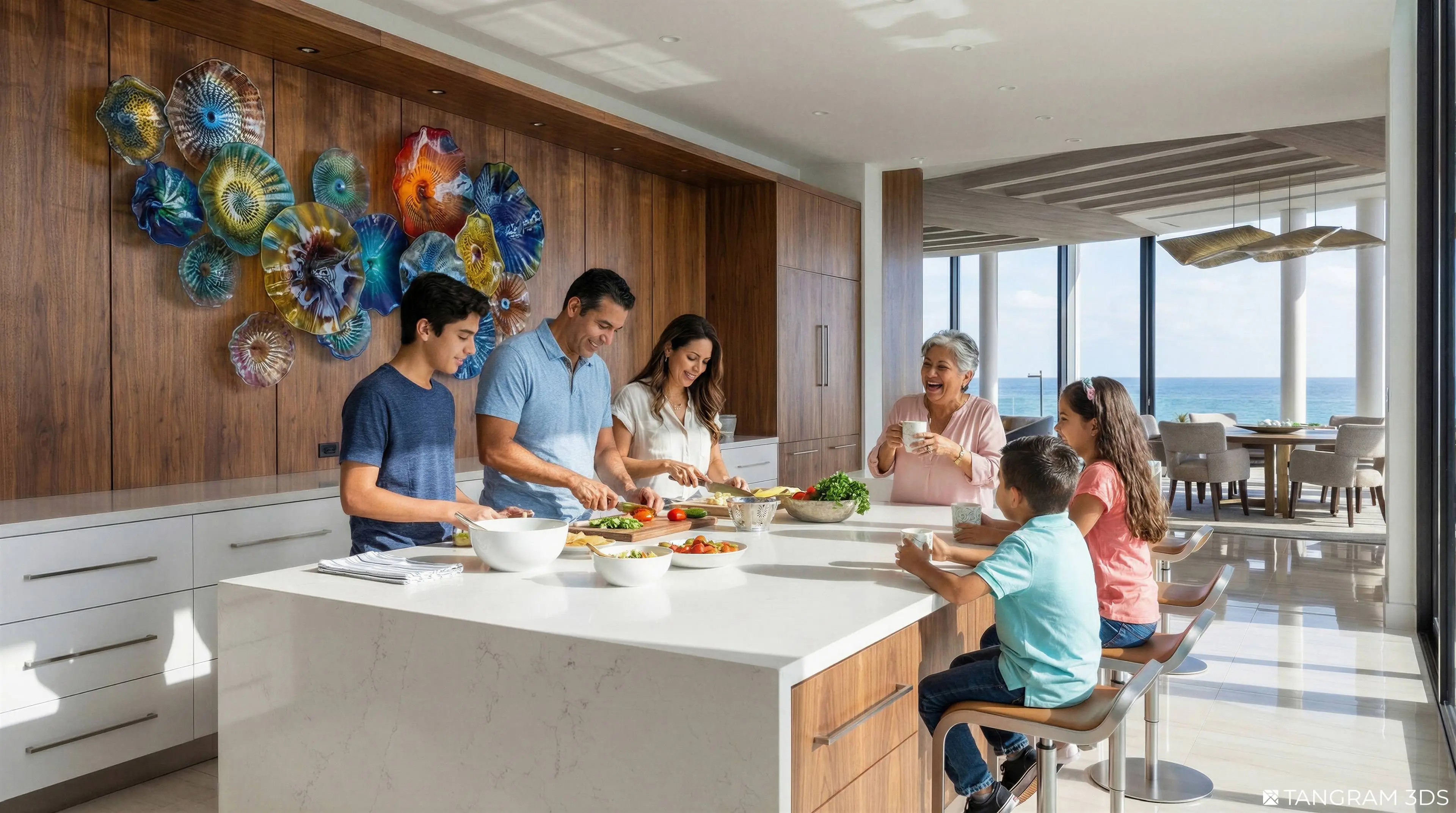 Residents will have all the usual home amenities, including a kitchen (Freedom Ship)
